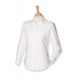 Ladies Classic Long Sleeved Oxford Shirt - White