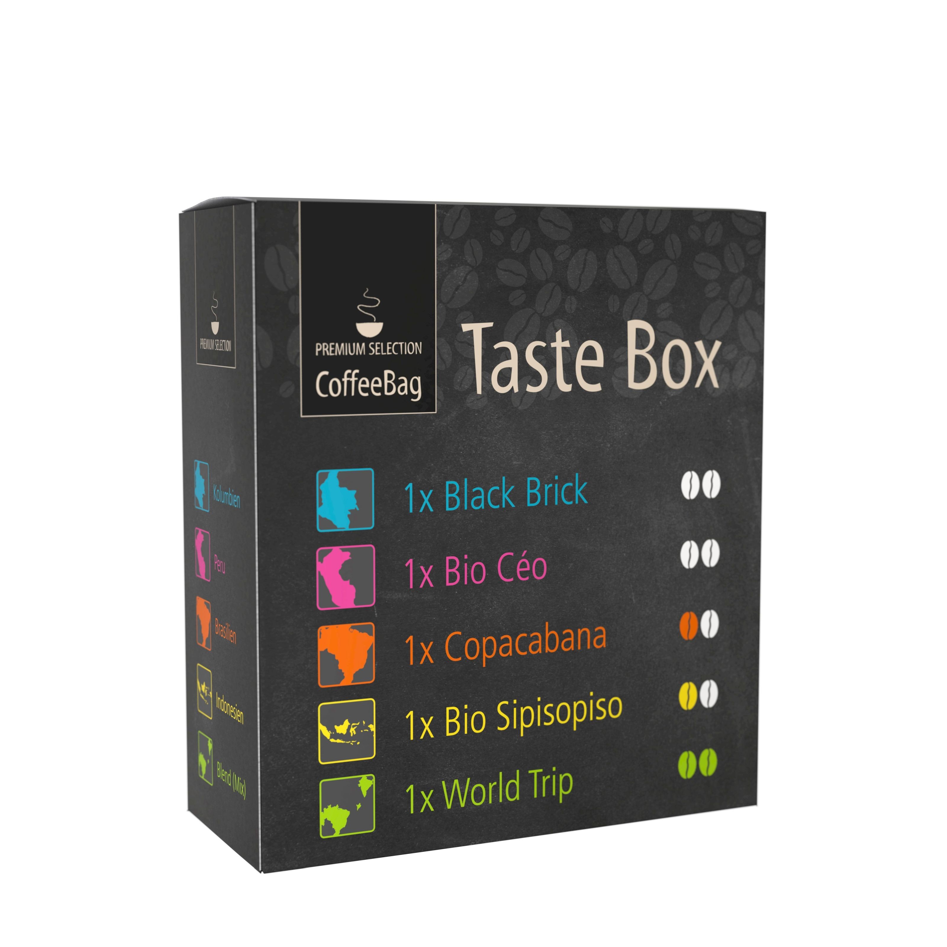 CoffeeBag presenteerbox met 5 soorten - PS