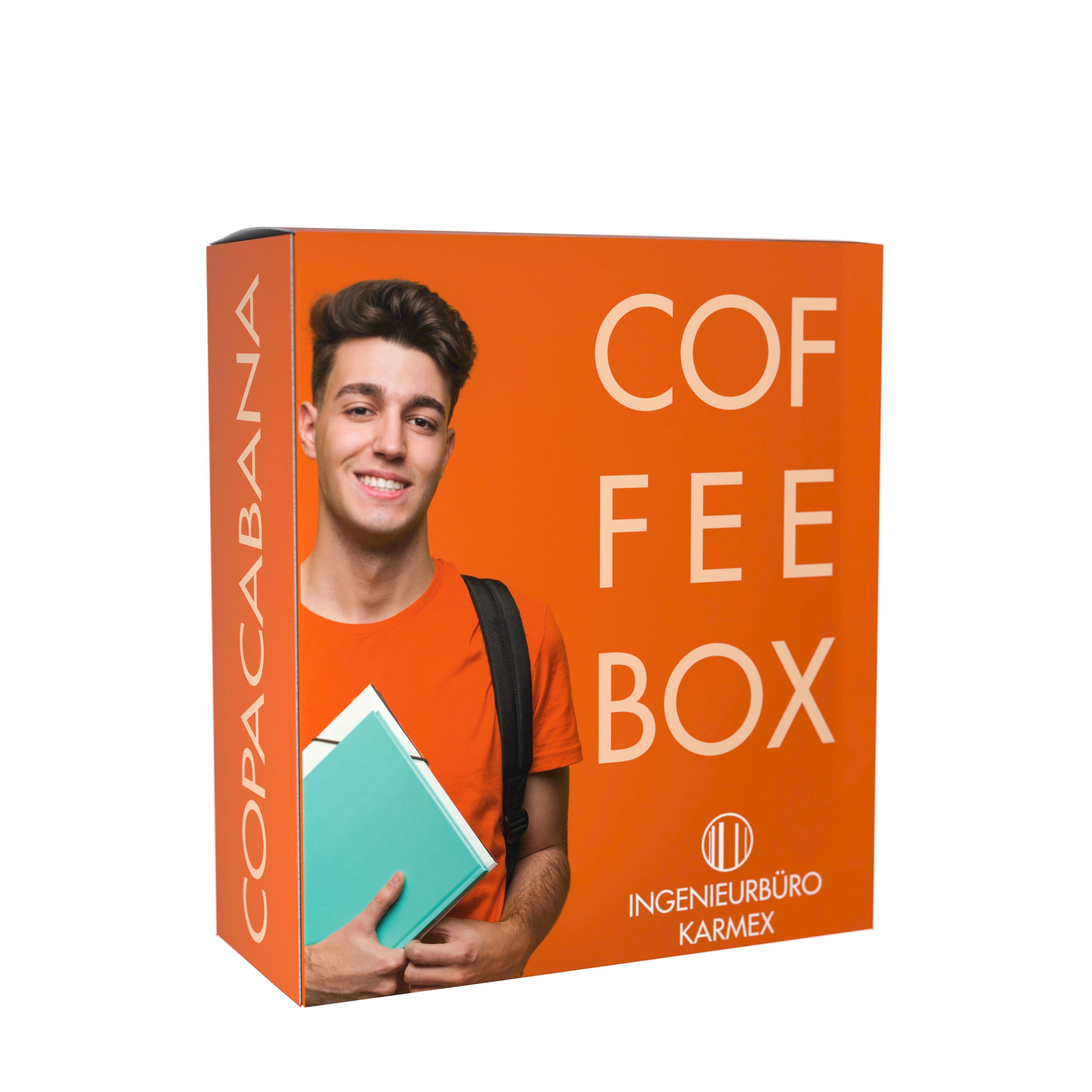 CoffeeBag presenteerbox met 5 filter (1 soort) - presenteerbox en CoffeeBags met met individuele design