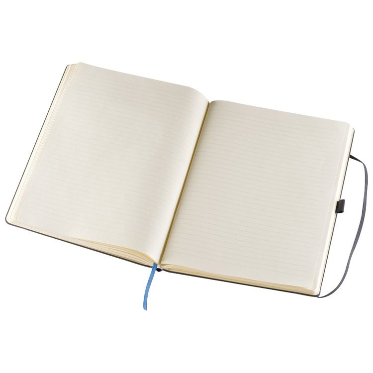 notitieboek met gelinieerd papier en elastiek als Relatiegeschenken bedrukken | 855430915
