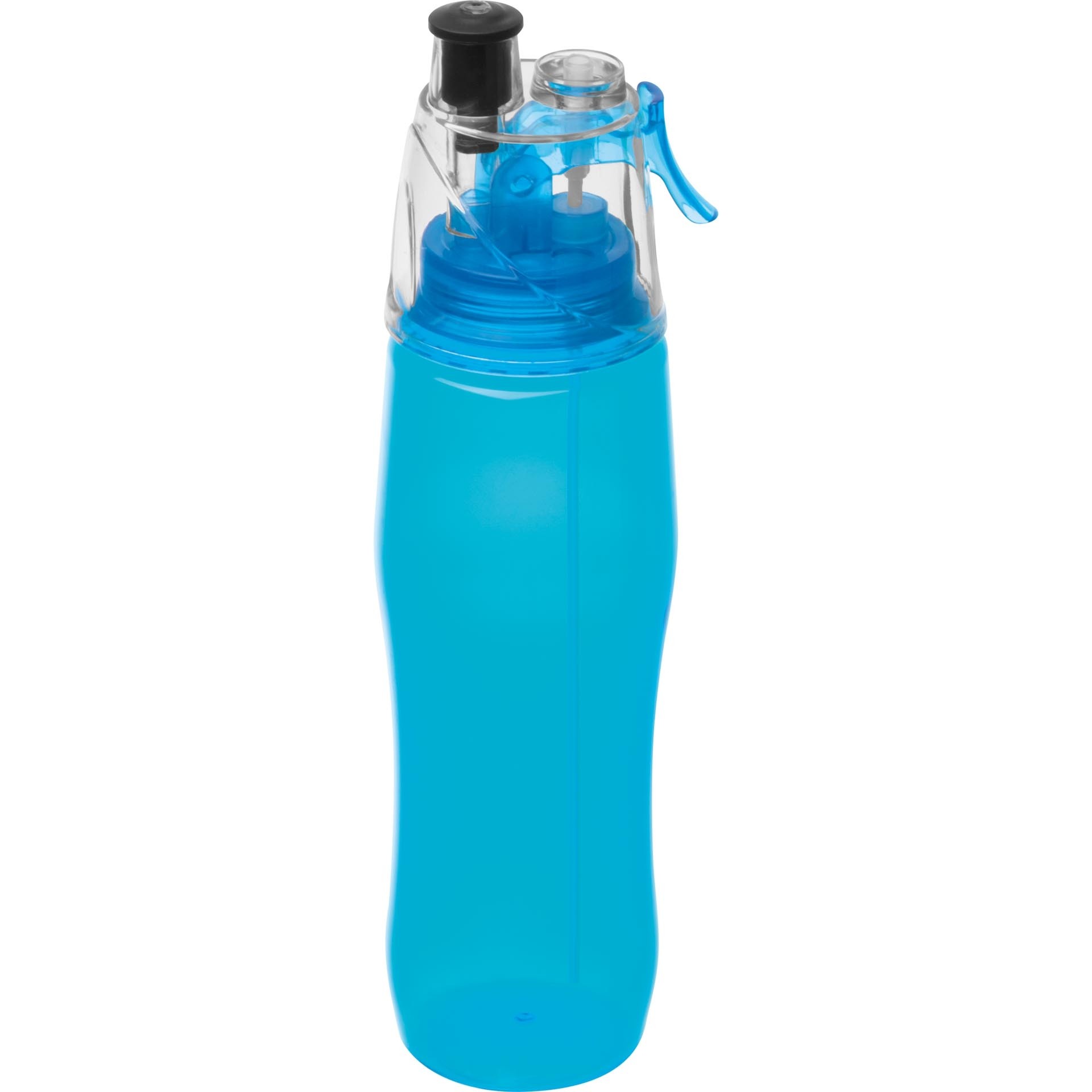 Sporttrinkflasche mit Sprayfunktion , hellblau