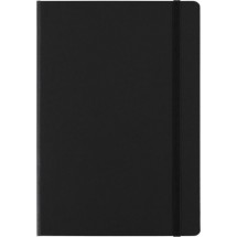 Kartonnen notitieboek (ongeveer A5) - zwart
