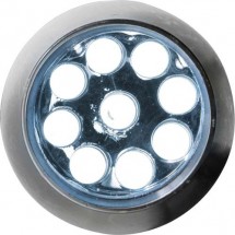 Aluminium zaklamp met 9 LED 'Master' - zilver