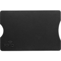 Kunststof kaarthouder met RFID bescherming - zwart