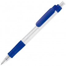 Balpen Vegetal Pen Clear - frosted donker blauw