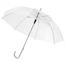 23" Transparante automatische paraplu - wit