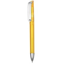 Kugelschreiber GLOSSY TRANSPARENT - sonnenblumen gelb