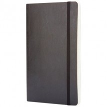 Classic L soft cover notitieboek - gestippeld - Zwart