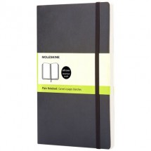Classic L soft cover notitieboek - effen - Zwart