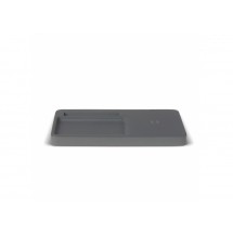 Schreibtischorganizer aus Kalkstein mit Wireless-Charger 5W, Grau
