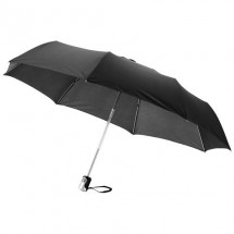 21,5" Alex 3-sectie automatische paraplu - zwart