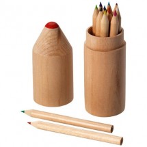 12 Delige potlodenset - hout
