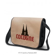 Papier / Non-Woven tas "Cologne" - zand/zwart