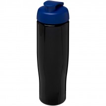 H2O Tempo® 700 ml sportfles met flipcapdeksel - Zwart,blauw