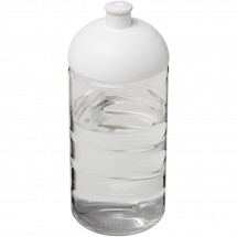 H2O Bop® 500 ml bidon met koepeldeksel - Transparant,Wit
