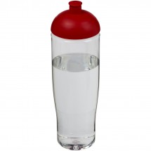 H2O Tempo® 700 ml bidon met koepeldeksel - Transparant,Rood