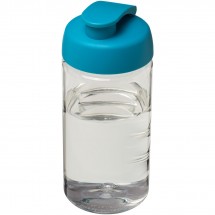 H2O Bop® 500 ml sportfles met flipcapdeksel - Transparant,aqua blauw