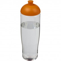 H2O Tempo® 700 ml bidon met koepeldeksel - Transparant,Oranje