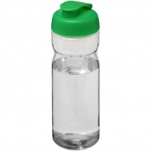 H2O Base® 650 ml sportfles met flipcapdeksel - Transparant,Groen