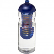 H2O Base® 650 ml bidon en infuser met koepeldeksel - Transparant,blauw