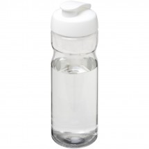 H2O Base® 650 ml sportfles met flipcapdeksel - Transparant,Wit