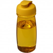 H2O Pulse® 600 ml sportfles met flipcapdeksel - geel