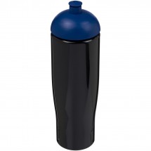 H2O Tempo® 700 ml bidon met koepeldeksel - Zwart,blauw
