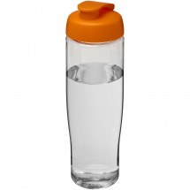 H2O Tempo® 700 ml sportfles met flipcapdeksel - Transparant,Oranje
