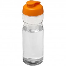H2O Base® 650 ml sportfles met flipcapdeksel - Transparant,Oranje