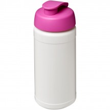 Baseline® Plus 500 ml sportfles met flipcapdeksel - Wit,Roze