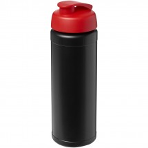 Baseline® Plus 750 ml sportfles met flipcapdeksel - Zwart,Rood