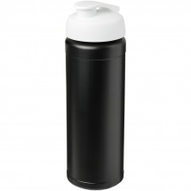 Baseline® Plus grip 750 ml sportfles met flipcapdeksel - Zwart,Wit