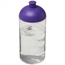 H2O Bop® 500 ml bidon met koepeldeksel - Transparant/Paars