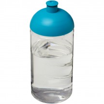 H2O Bop® 500 ml bidon met koepeldeksel - Transparant,aqua blauw