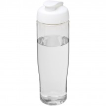 H2O Tempo® 700 ml sportfles met flipcapdeksel - Transparant,Wit