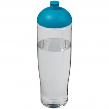 H2O Tempo® 700 ml bidon met koepeldeksel - Transparant,aqua blauw
