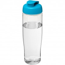 H2O Tempo® 700 ml sportfles met flipcapdeksel - Transparant,aqua blauw