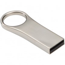 USB-stick van metaal, 8 GB - grijs