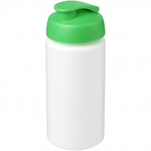 Baseline® Plus grip 500 ml sportfles met flipcapdeksel - Wit,Groen