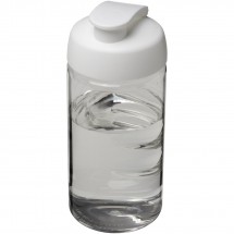 H2O Bop® 500 ml sportfles met flipcapdeksel - Transparant,Wit
