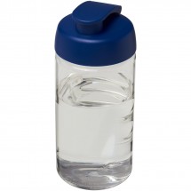 H2O Bop® 500 ml sportfles met flipcapdeksel - Transparant,blauw