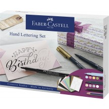 Hand Lettering Set - white