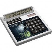 Calculator Own Design met inlegplaatje zonder gaatjes - wit