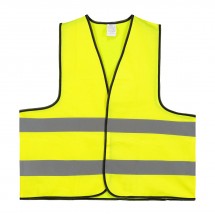 Veiligheidsvest Polyester XL Geel Bulk Verpakt