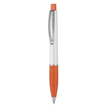 Kugelschreiber CLUB SATIN - weiss/orange