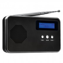 Draagbare digitale radio FM / DAB + REFLECTS-BARCELOS BLACK SILVER