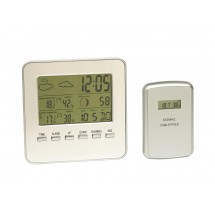 Dig.Thermometer w/sensor "In&Out",silver