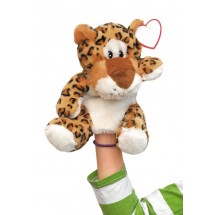 plush hand-puppet leopard "Leevi"