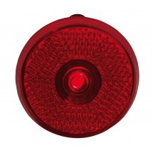 Round flashing light, "Showdown", red