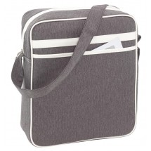 Shoulder bag "Vintage", grey/white